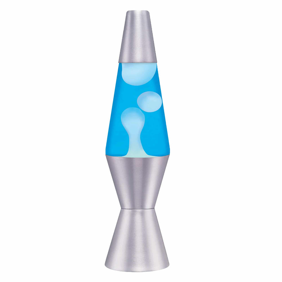 11.5″ LAVA LAMP – WHITE/BLUE/SILVER Z3