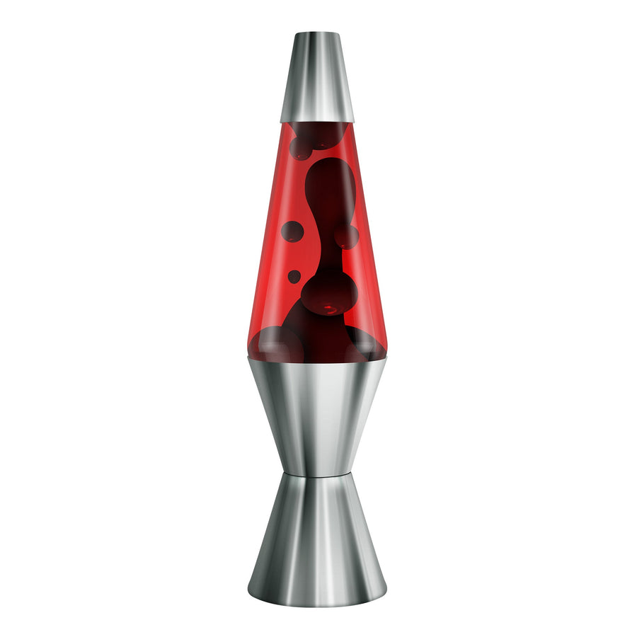 14.5″ LAVA LAMP CHROME PLATED CRIMSON R8