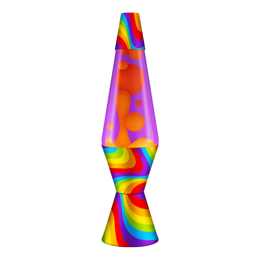 14.5″ LAVA LAMP FLOWING COLOR BANDS O1
