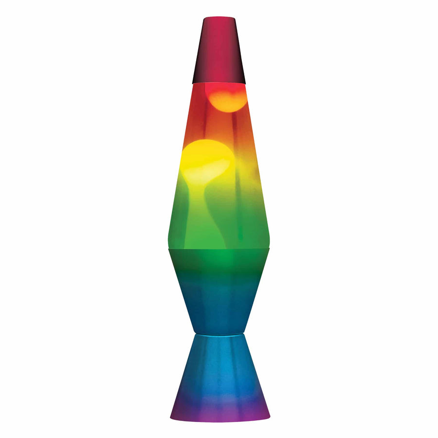 14.5” LAVA LAMP RAINBOW – WHITE/CLEAR/TRICOLOR I1