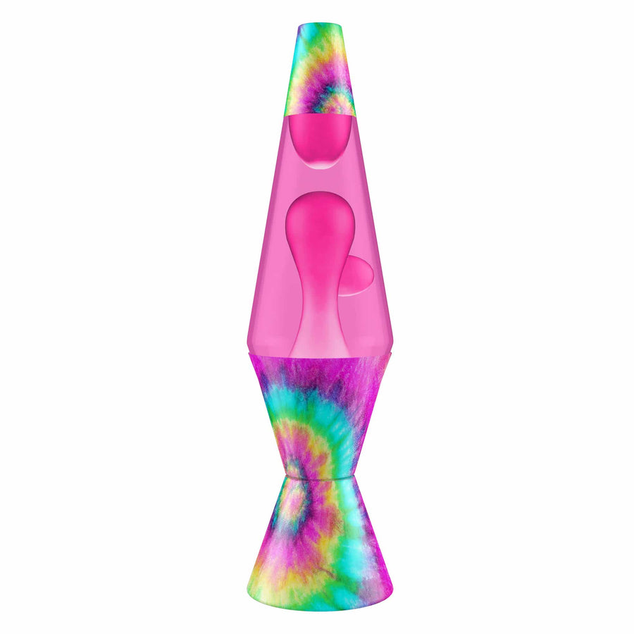 14.5″ LAVA LAMP – TIE DYE PINK SPIRAL R1