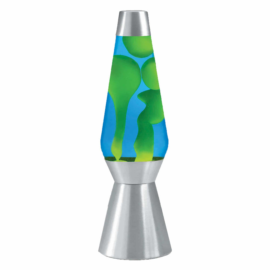 27″ LAVA LAMP GRANDE – YELLOW/BLUE/SILVER K5
